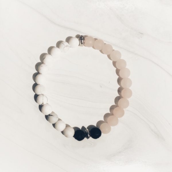 Howlite and Rose Quartz