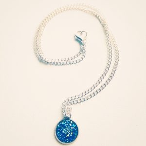 blue necklace